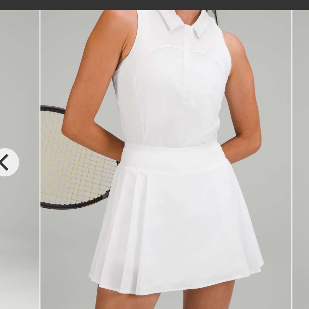 Lululemon side pleat high rise tennis skirt